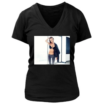 Bryana Holly Women's Deep V-Neck TShirt