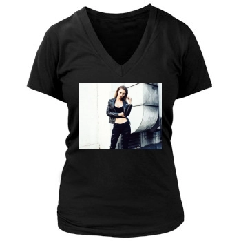 Bryana Holly Women's Deep V-Neck TShirt