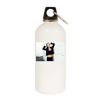 Bryana Holly White Water Bottle With Carabiner