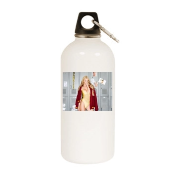 Bryana Holly White Water Bottle With Carabiner