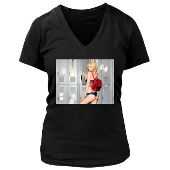 Bryana Holly Women's Deep V-Neck TShirt