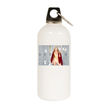 Bryana Holly White Water Bottle With Carabiner