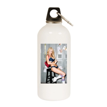 Bryana Holly White Water Bottle With Carabiner