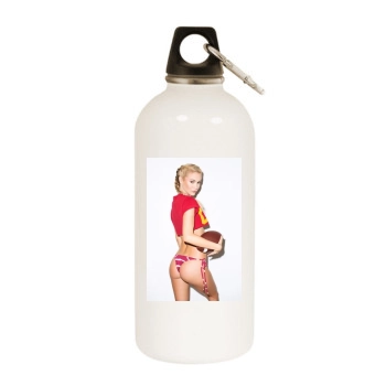 Bryana Holly White Water Bottle With Carabiner