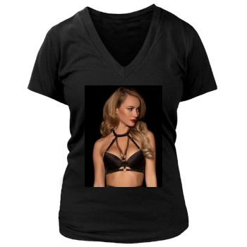 Bryana Holly Women's Deep V-Neck TShirt