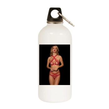 Bryana Holly White Water Bottle With Carabiner