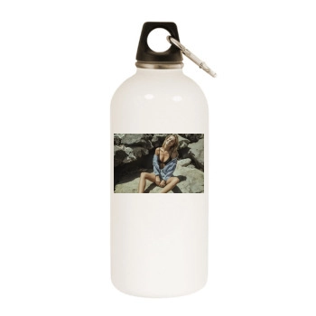 Bryana Holly White Water Bottle With Carabiner