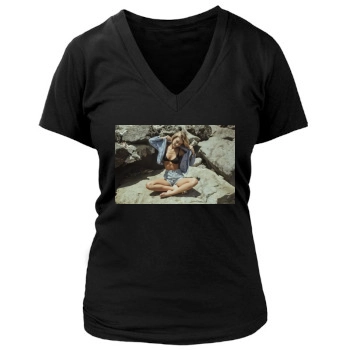 Bryana Holly Women's Deep V-Neck TShirt