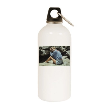 Bryana Holly White Water Bottle With Carabiner