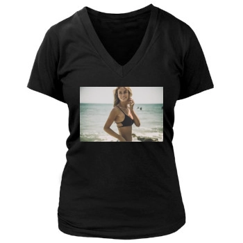 Bryana Holly Women's Deep V-Neck TShirt