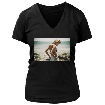 Bryana Holly Women's Deep V-Neck TShirt