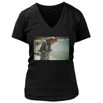 Bryana Holly Women's Deep V-Neck TShirt