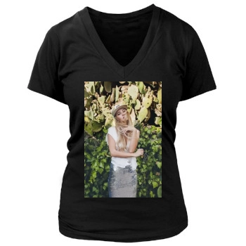 Bryana Holly Women's Deep V-Neck TShirt