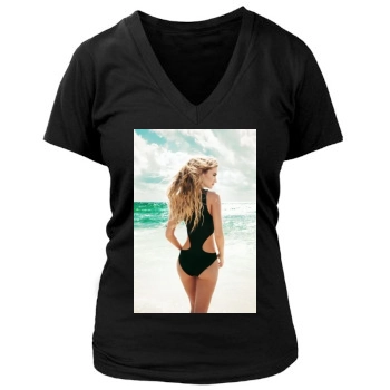 Bryana Holly Women's Deep V-Neck TShirt