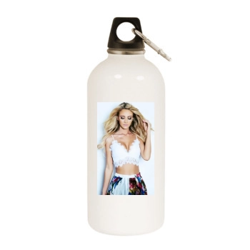 Bryana Holly White Water Bottle With Carabiner