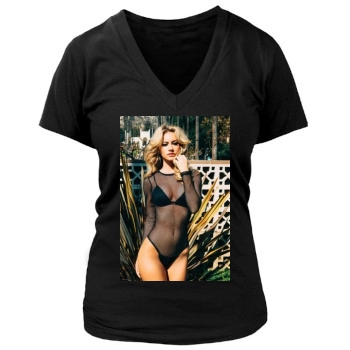 Bryana Holly Women's Deep V-Neck TShirt