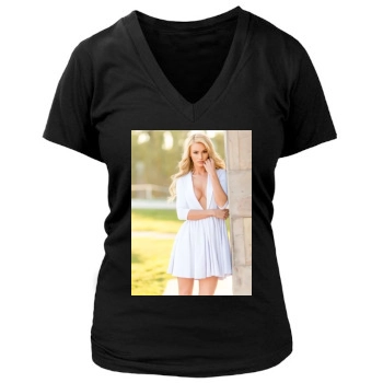 Bryana Holly Women's Deep V-Neck TShirt