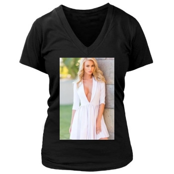 Bryana Holly Women's Deep V-Neck TShirt