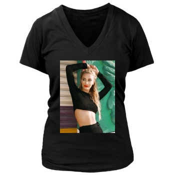 Bryana Holly Women's Deep V-Neck TShirt