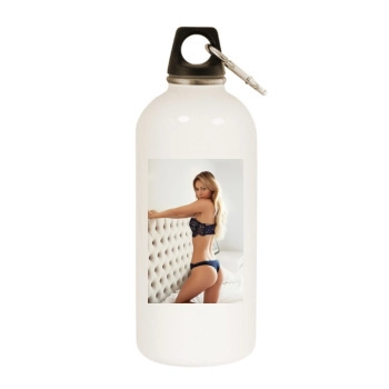 Bryana Holly White Water Bottle With Carabiner