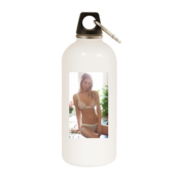 Bryana Holly White Water Bottle With Carabiner