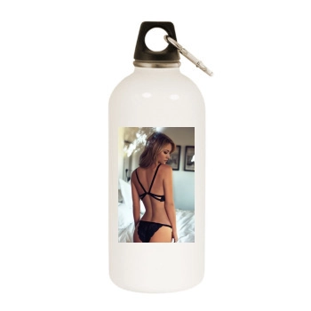 Bryana Holly White Water Bottle With Carabiner