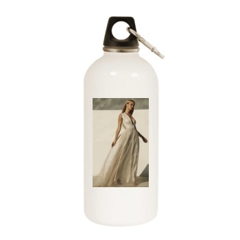 Bryana Holly White Water Bottle With Carabiner