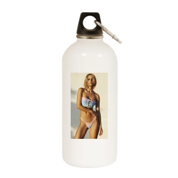 Bryana Holly White Water Bottle With Carabiner