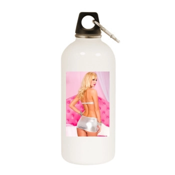 Bryana Holly White Water Bottle With Carabiner