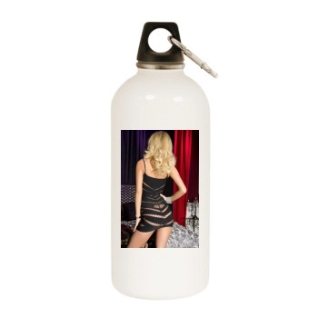 Bryana Holly White Water Bottle With Carabiner