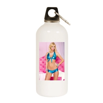 Bryana Holly White Water Bottle With Carabiner