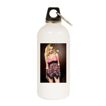 Bryana Holly White Water Bottle With Carabiner