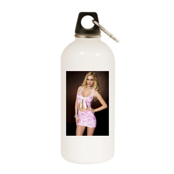 Bryana Holly White Water Bottle With Carabiner