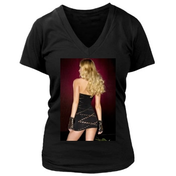 Bryana Holly Women's Deep V-Neck TShirt