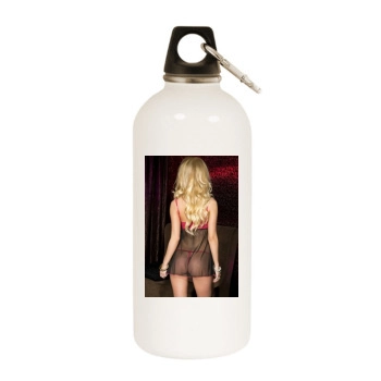 Bryana Holly White Water Bottle With Carabiner