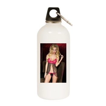 Bryana Holly White Water Bottle With Carabiner