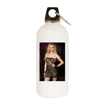 Bryana Holly White Water Bottle With Carabiner