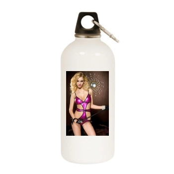 Bryana Holly White Water Bottle With Carabiner