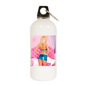 Bryana Holly White Water Bottle With Carabiner