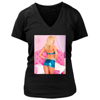 Bryana Holly Women's Deep V-Neck TShirt