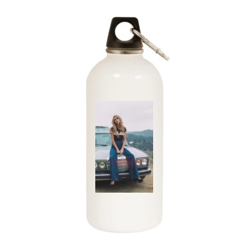 Bryana Holly White Water Bottle With Carabiner