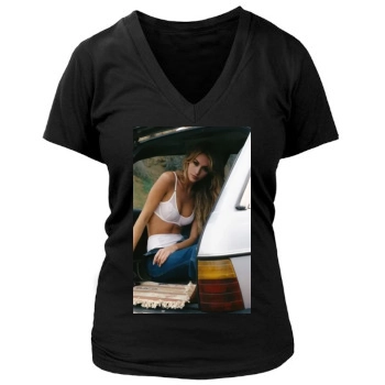 Bryana Holly Women's Deep V-Neck TShirt