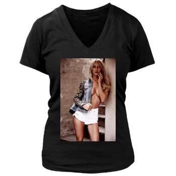 Bryana Holly Women's Deep V-Neck TShirt