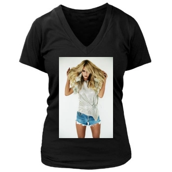 Bryana Holly Women's Deep V-Neck TShirt