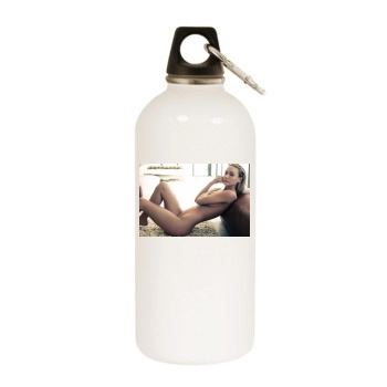 Bryana Holly White Water Bottle With Carabiner