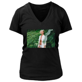 Bryana Holly Women's Deep V-Neck TShirt