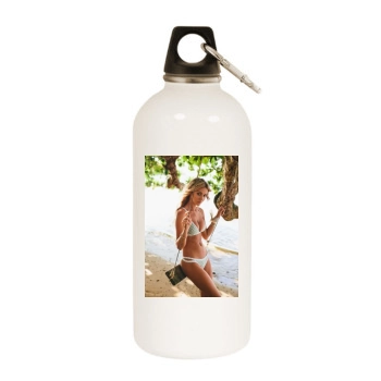 Bryana Holly White Water Bottle With Carabiner