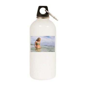 Bryana Holly White Water Bottle With Carabiner