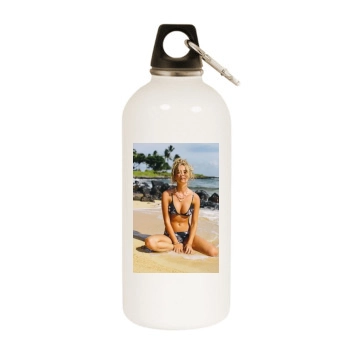 Bryana Holly White Water Bottle With Carabiner