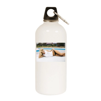 Bryana Holly White Water Bottle With Carabiner